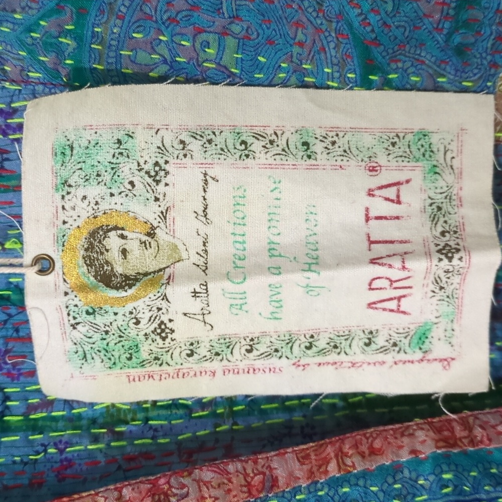 Aratta Patchwork Silk Kimono - Picture 3 of 3